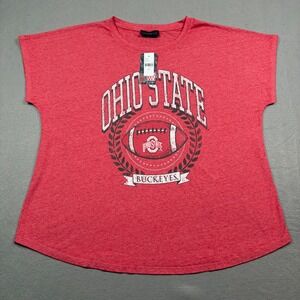 Ohio State Womens 18/20 Graphic Tee Red Heathered NWT
